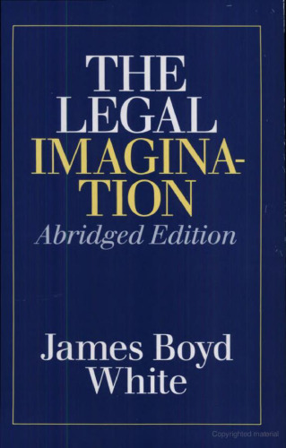 The Legal Imagination