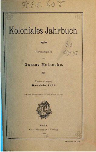 Koloniales Jahrbuch