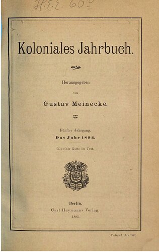 Koloniales Jahrbuch