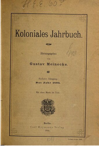 Koloniales Jahrbuch