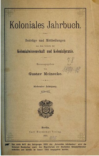 Koloniales Jahrbuch