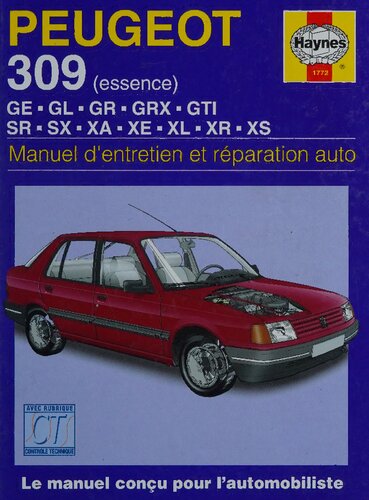 Haynes Peugeot 309 Essence (85-96) Manuel d’entretien et Reparation Auto