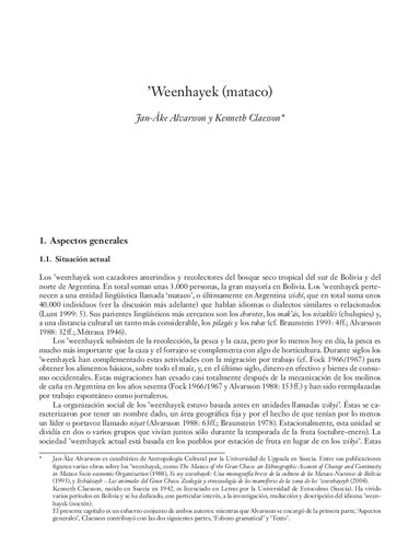 ’Weenhayek (mataco)