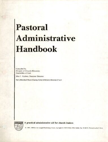 Pastoral Leadership: A Handbook of Resources for Effective Congregational Leadership