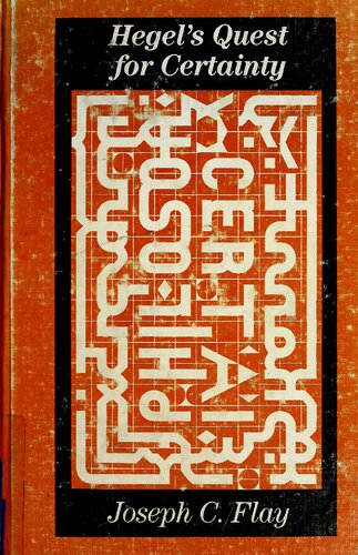 Hegel's Quest for Certainty