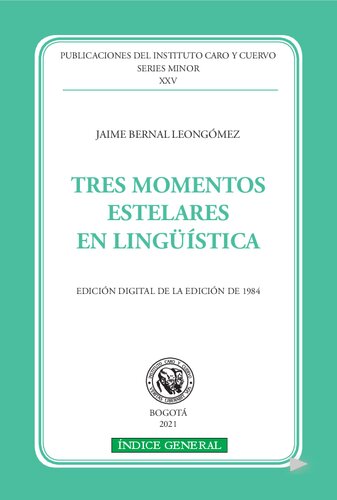 Tres momentos estelares en lingüística [1984]
