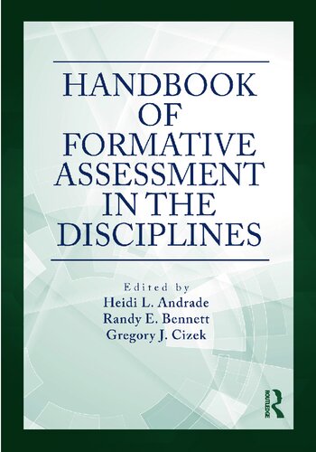 Handbook of Formative Assessment in the Disciplines