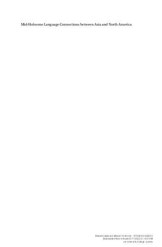 Mid-Holocene Language Connections between Asia and North America