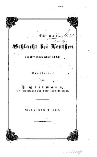 Die Schlacht bei Leuthen am 5. Dezember 1757