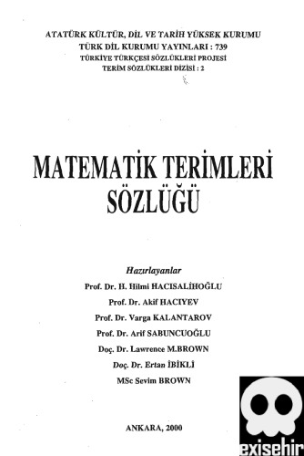 Matematik Terimleri Sozlugu