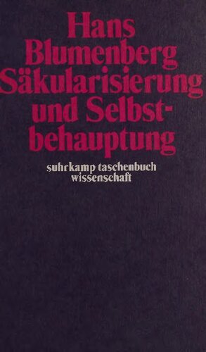 Säkularisierung und Selbstbehauptung