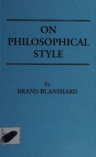 On Philosophical Style