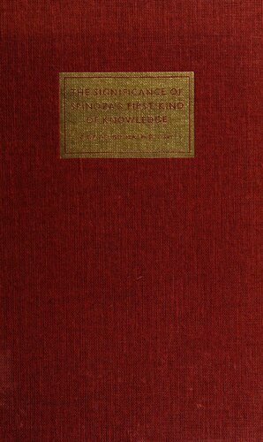 The Significance of Spinoza's First Kind of Knowledge