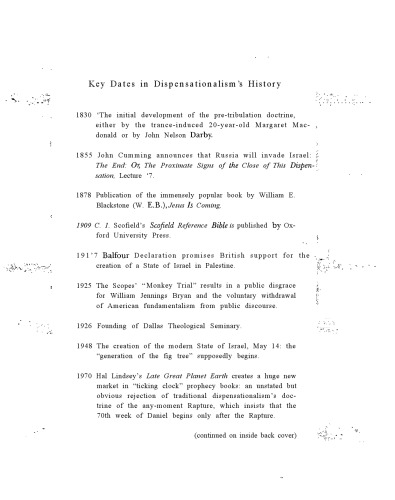 Rapture Fever: Why Dispensationalism Is Paralyzed