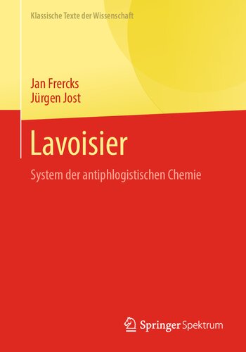 Lavoisier: System der antiphlogistischen Chemie