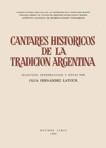 Cantares Historicos Argentinos