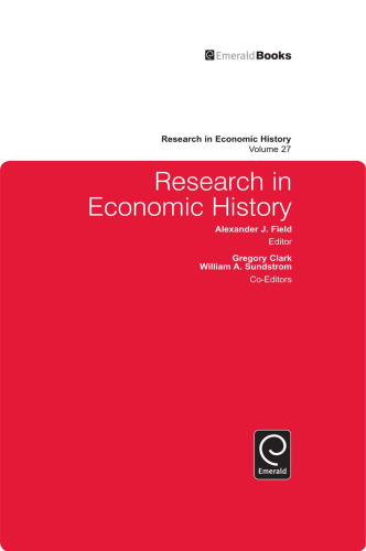 Research in Economic History, Volume 27