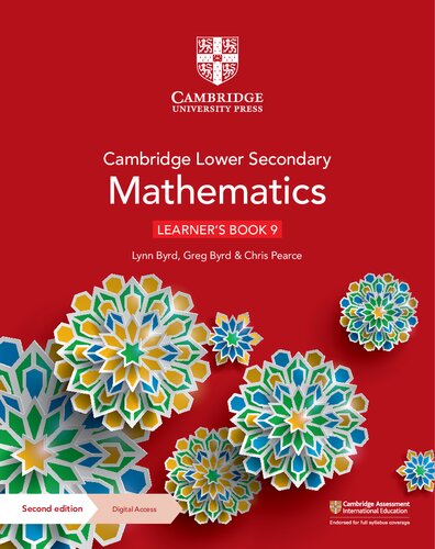 Cambridge Lower Secondary Mathematics Learner's Book 9 with Digital Access (1 Year) (Cambridge Lower Secondary Maths)