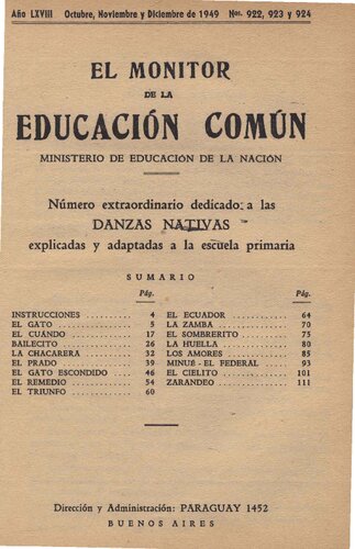 Danzas Nativas, explicadas y adaptadas a la escuela primaria.