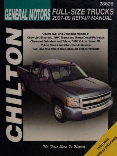 Chiltons General Motors Pick-Ups 2007-09 Repair Manual