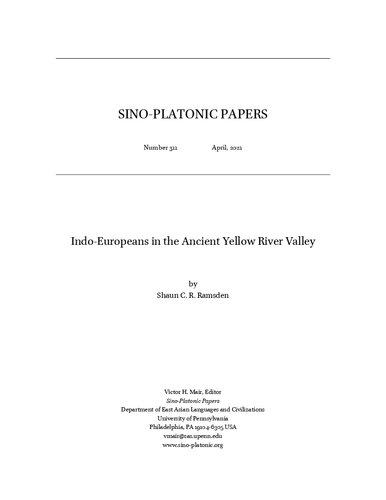 Indo-Europeans in the Ancient Yellow River Valley