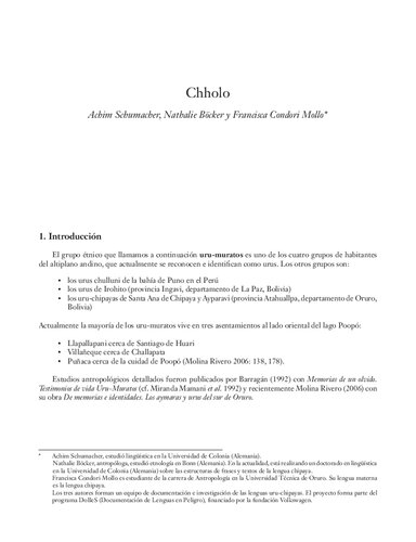 Chholo (Uru/ Uruquilla)