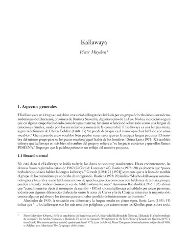 Kallawaya (callahuaya)