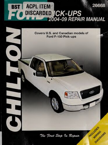 Chilton's Ford Pick-Ups 2004-09 Repair Manual