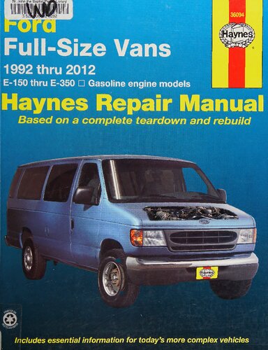 Haynes Ford Full-Size Vans 1992 thru 2012 Automotive Repair Manual