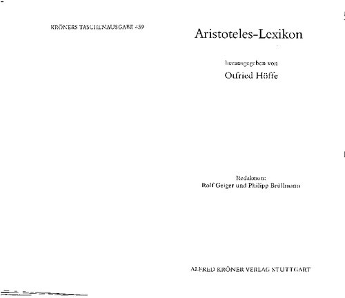 Aristoteles-Lexikon