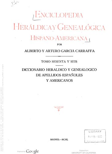 Enciclopedia heráldica y genealógica hispano-americana