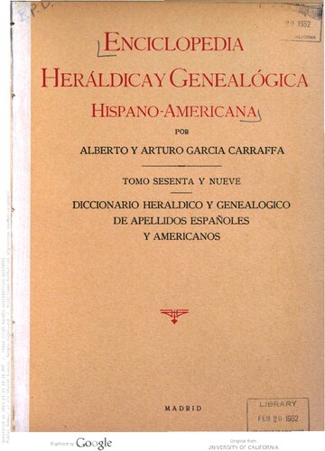 Enciclopedia heráldica y genealógica hispano-americana