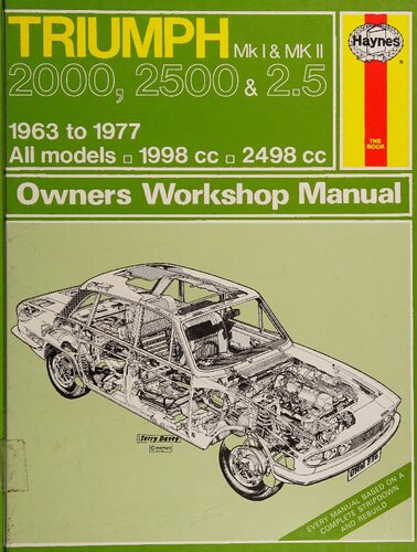 Haynes Triumph 2000, 2500 and 2.5 Owners Workshop Manual