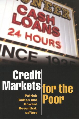 Credit Markets for the Poor