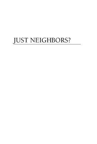 Just Neighbors?: Research on African American and Latino Relations in the United States