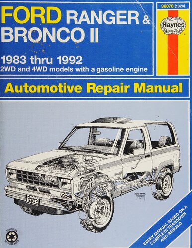 Haynes Ford Ranger & Bronco II 1983 thru 1992 Automotive Repair Manual