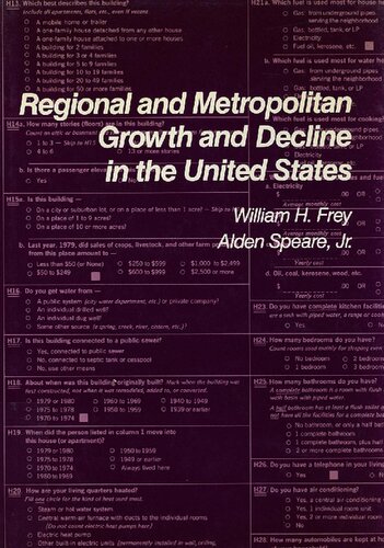 Regional and Metropolitan Growth and Decline in the US (Russell Sage Foundation Census Series)