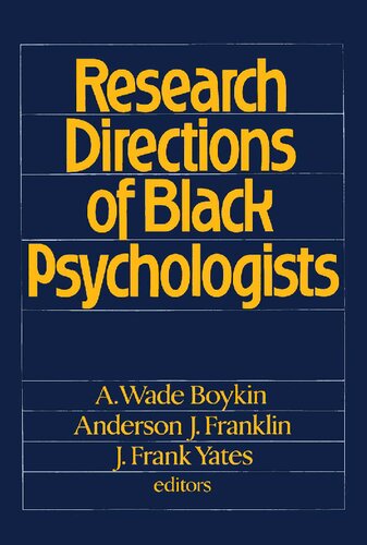 Research Directions of Black Psychologists