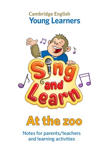 Sing and Learn: At the zoo learning activities