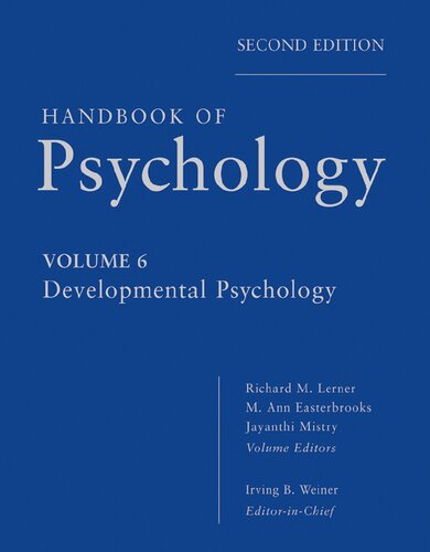 Handbook of psychology: Developmental Psychology