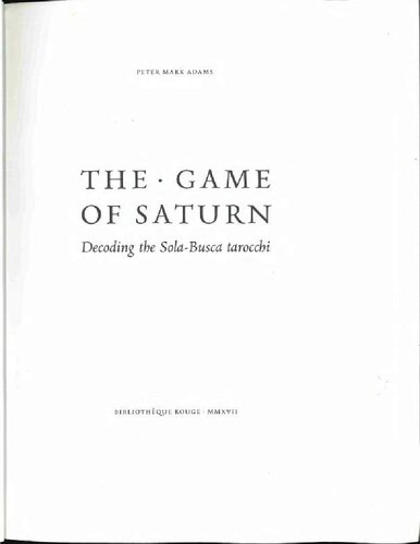 The Game of Saturn