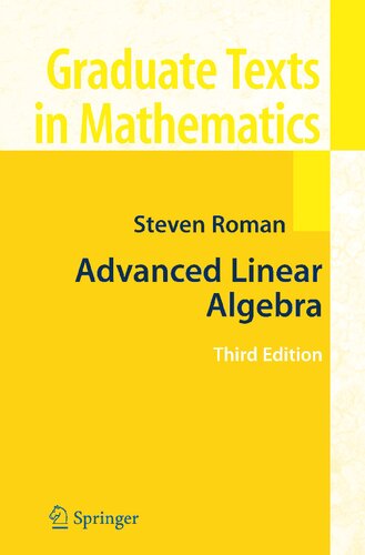 Advanced Linear Algebra, Third Edition