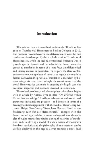 Cognition and Comprehension in Translational Hermeneutics