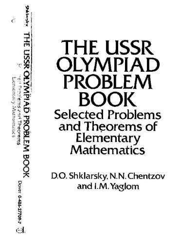 The USSR Olympiad Problem Book