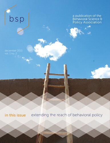 Extending the reach of behavioral policy