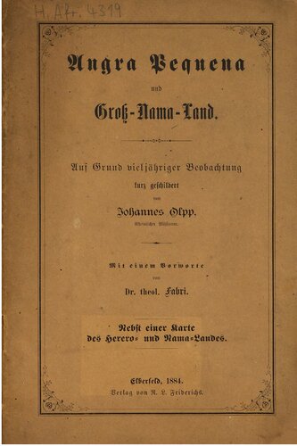 Angra Pequena und Groß-Nama-Land