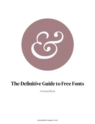 The Definitive Guide to Free Fonts