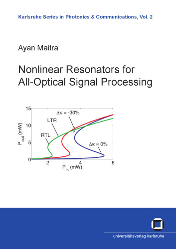 Nonlinear resonators for all-optical signal processing