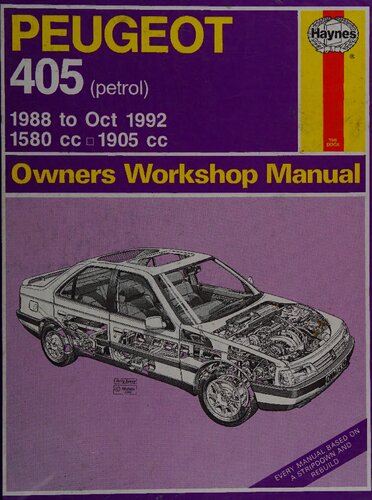 Haynes Peugeot 405 Owners Workshop Manual