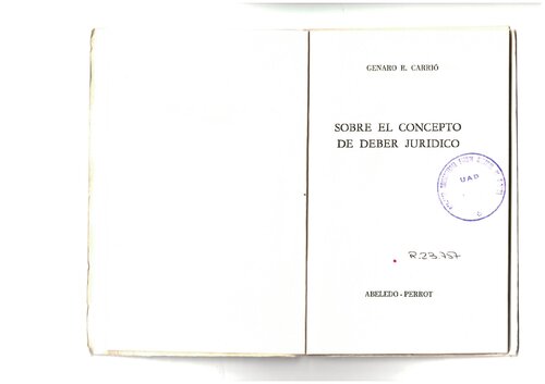 Sobre el concepto de deber jurídico